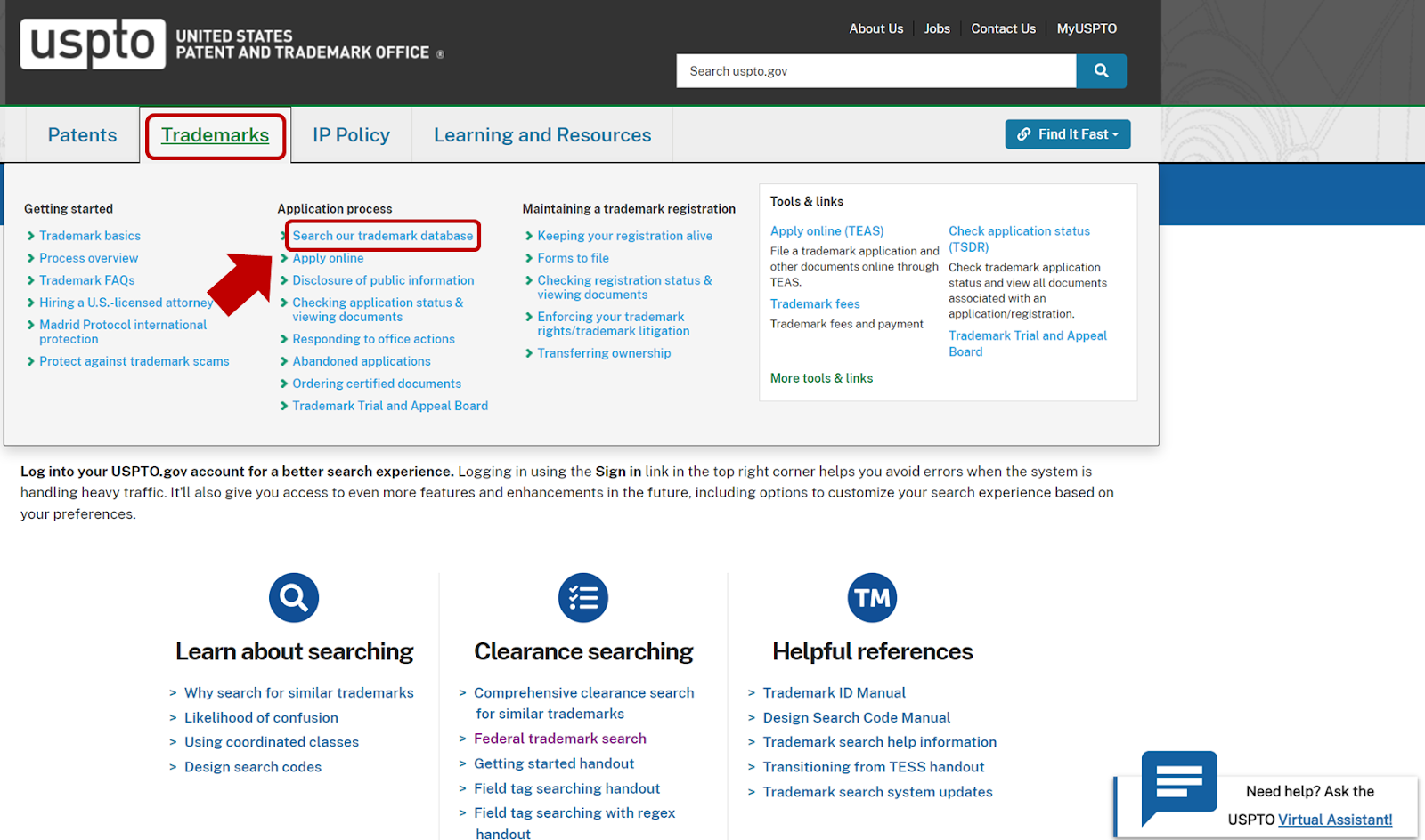 How to search US trademarks (1)